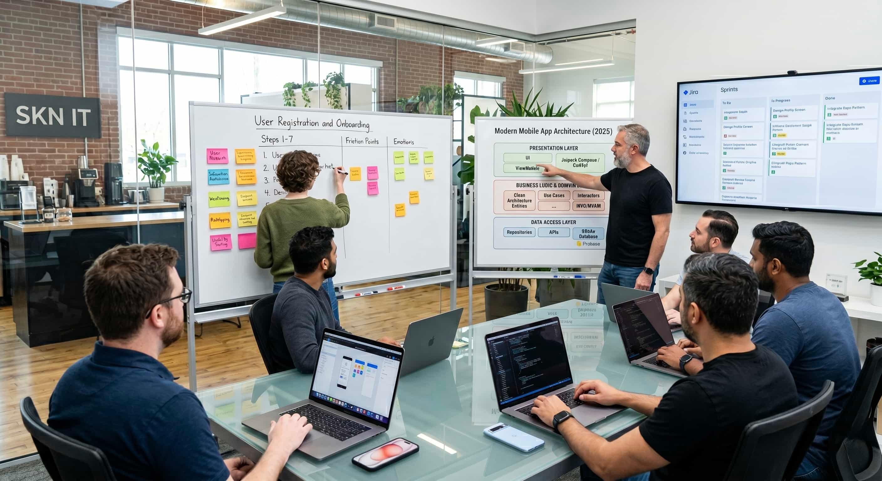 SKN IT mobile app development process workflow for East London SMEs