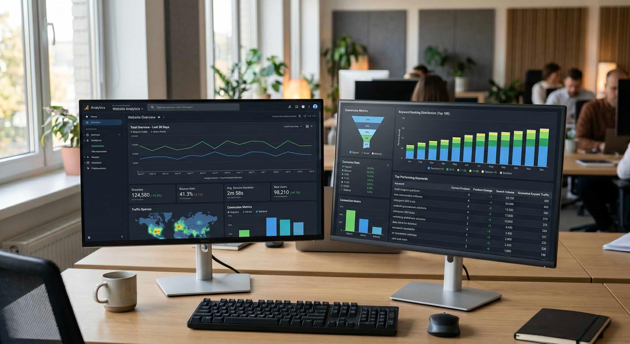 SEO Performance Dashboard for an East London business