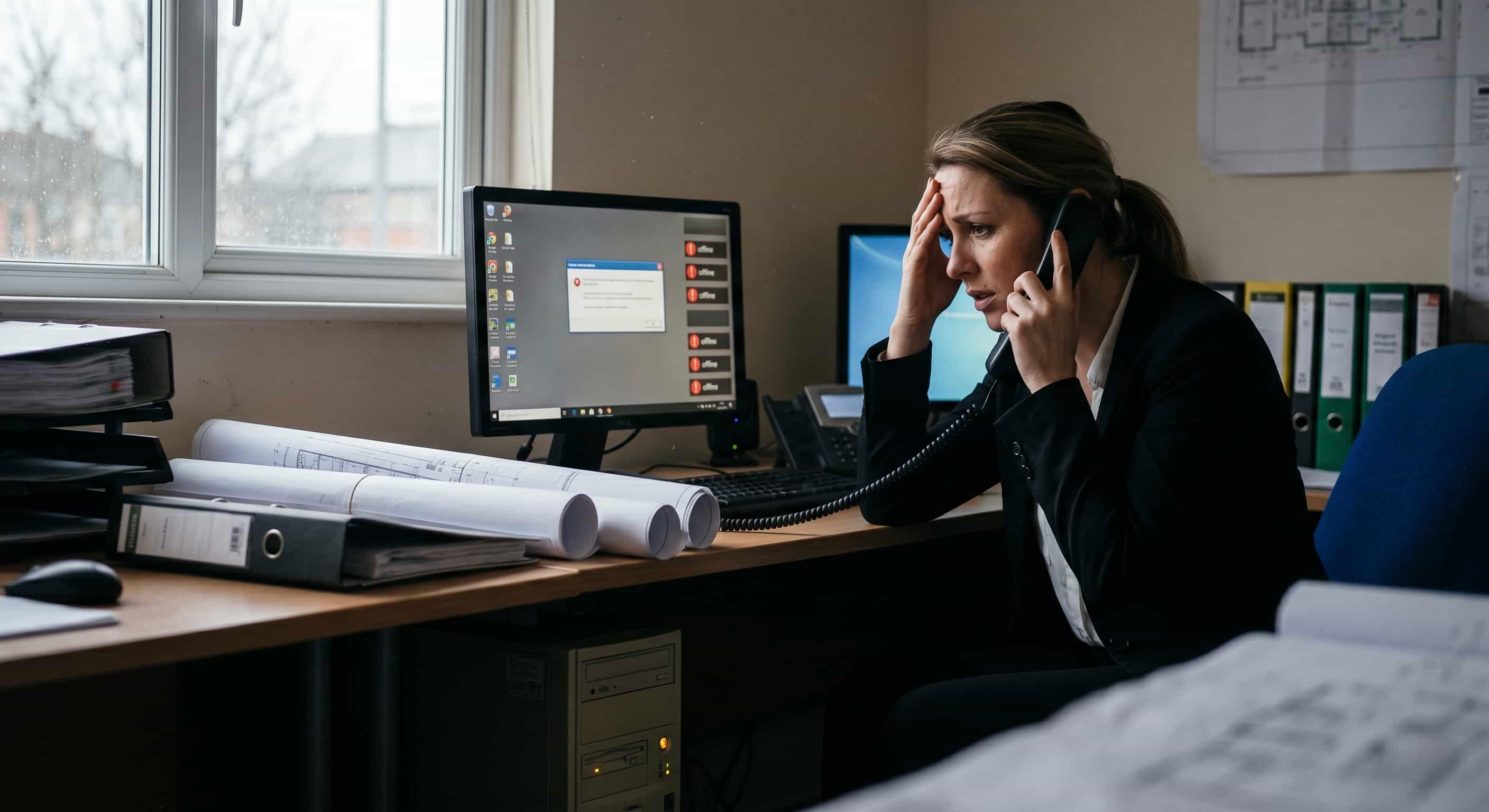 Cost of IT & Server Downtime in Construction | East London Construction Companies